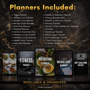 Ultimate Fitness PLR Bundle — Weight Loss, Yoga & Wellness Coaching Kit Rebrand, Resell & Earn 100% Profit Instantly
