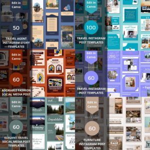 3500+ Editable Canva Social Media Templates Bundle with PLR & MRR – Instagram, Facebook & Marketing Designs