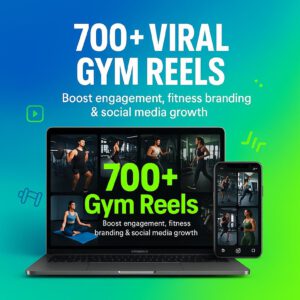 Fitness Empire Bundle™ | 700+ Viral Gym Reels, 16 eBooks & Canva Planners (PLR & MRR)